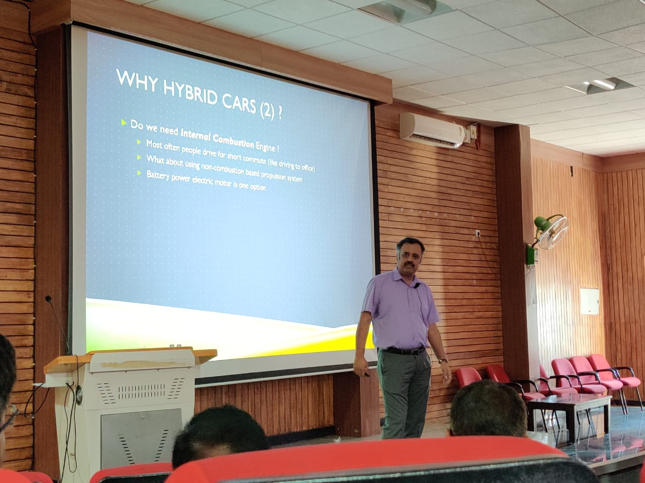 One day Guest Lecture on “Hybrid Automobile”