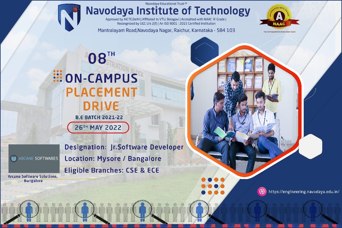 8th Campus placement on 26 may 2022