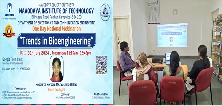 One Day National Level Webinar on Trends in Bioengineering